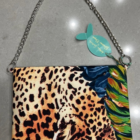 Antica Sartoria Tropical Toucan Birds Print Clutch - Picture 2 of 6